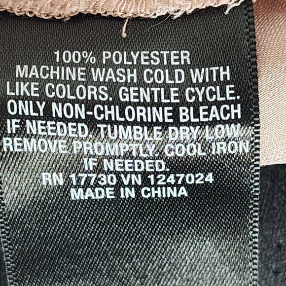 Massimo Blush Pink Ruffle Cap Sleeve Keyhole Front and Back Poly Top Size XS - Picture 13 of 16